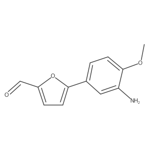5-(3-Amino-4-methoxyphenyl)furan-2-carbaldehyde结构式