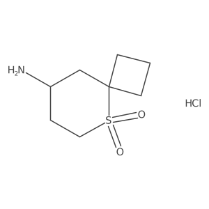 8-Amino-5-thiaspiro[3.5]nonane 5,5-dioxide hydrochloride结构式