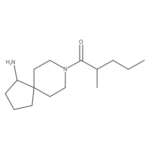 1-{1-Amino-8-azaspiro[4.5]decan-8-yl}-2-methylpentan-1-one Structure