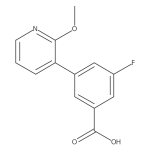 3-Fluoro-5-(2-methoxypyridin-3-yl)benzoic acid Structure