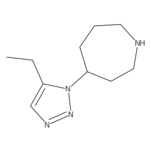 4-(5-ethyl-1H-1,2,3-triazol-1-yl)azepane结构式