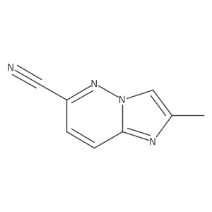 2-Methylimidazo[1,2-b]pyridazine-6-carbonitrile Structure