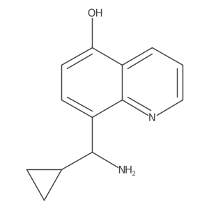 8-[Amino(cyclopropyl)methyl]quinolin-5-ol Structure