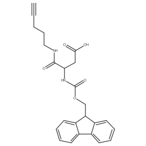 3-({[(9H-fluoren-9-yl)methoxy]carbonyl}amino)-3-[(pent-4-yn-1-yl)carbamoyl]propanoic acid Structure