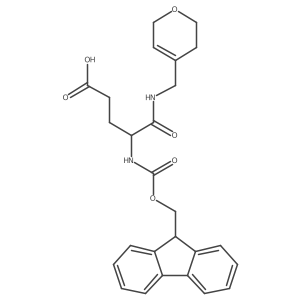 4-{[(3,6-dihydro-2H-pyran-4-yl)methyl]carbamoyl}-4-({[(9H-fluoren-9-yl)methoxy]carbonyl}amino)butanoic acid Structure