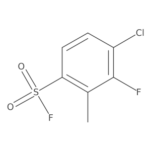 4-Chloro-3-fluoro-2-methylbenzene-1-sulfonyl fluoride结构式