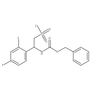 benzyl N-[2-(chlorosulfonyl)-1-(2,4-difluorophenyl)ethyl]carbamate Structure
