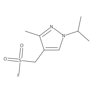 [3-methyl-1-(propan-2-yl)-1H-pyrazol-4-yl]methanesulfonyl fluoride结构式