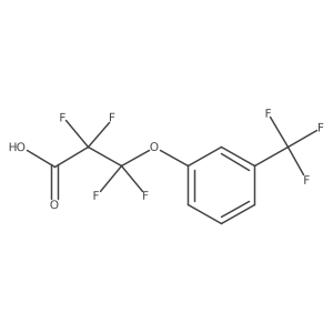 3-(3-(Trifluoromethyl)phenoxy)-2,2,3,3-tetrafluoropropanoic acid Structure