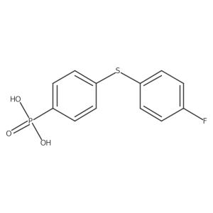 P-[4-[(4-Fluorophenyl)thio]phenyl]phosphonic acid Structure