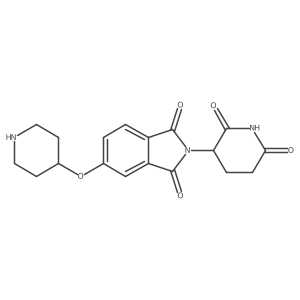 2-(2,6-dioxo-3-piperidinyl)-5-(4-piperidinyloxy)-1H-Isoindole-1,3(2H)-dione结构式