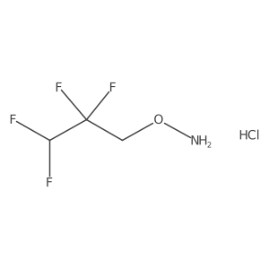 O-(2,2,3,3-Tetrafluoropropyl)hydroxylamine;hydrochloride结构式