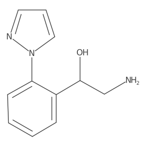 (1S)-2-amino-1-[2-(1H-pyrazol-1-yl)phenyl]ethan-1-ol Structure