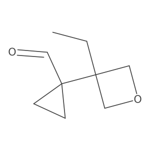1-(3-Ethyloxetan-3-yl)cyclopropane-1-carbaldehyde Structure