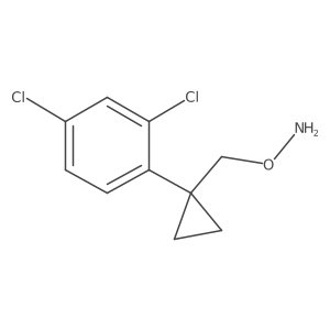O-{[1-(2,4-dichlorophenyl)cyclopropyl]methyl}hydroxylamine结构式