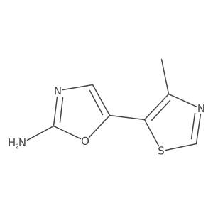 5-(4-Methyl-1,3-thiazol-5-yl)-1,3-oxazol-2-amine结构式