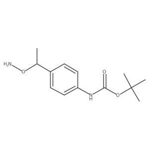 tert-butyl N-{4-[1-(aminooxy)ethyl]phenyl}carbamate Structure
