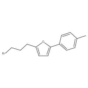 2-(3-Bromopropyl)-5-(4-methylphenyl)furan Structure