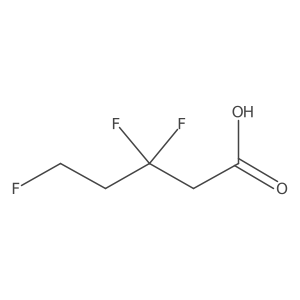 3,3,5-Trifluoropentanoic acid Structure