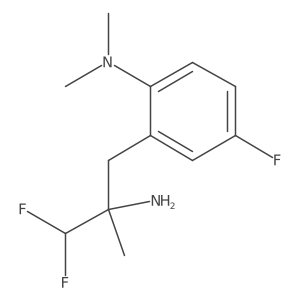 2-(2-amino-3,3-difluoro-2-methylpropyl)-4-fluoro-N,N-dimethylaniline结构式