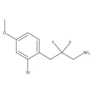 3-(2-Bromo-4-methoxyphenyl)-2,2-difluoropropan-1-amine Structure
