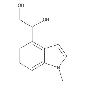 1-(1-methyl-1H-indol-4-yl)ethane-1,2-diol Structure