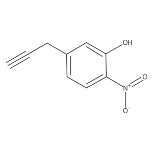 2-Nitro-5-(prop-2-yn-1-yl)phenol Structure