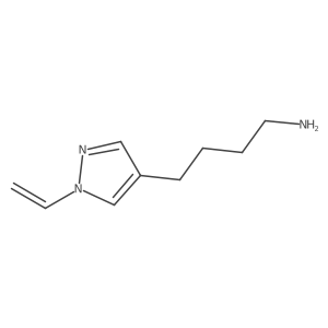 4-(1-ethenyl-1H-pyrazol-4-yl)butan-1-amine结构式