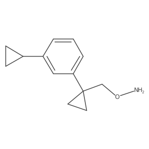 O-{[1-(3-cyclopropylphenyl)cyclopropyl]methyl}hydroxylamine结构式