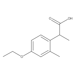 2-(4-Ethoxy-2-methylphenyl)propanoic acid Structure