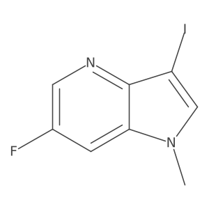 6-fluoro-3-iodo-1-methyl-1H-pyrrolo[3,2-b]pyridine Structure