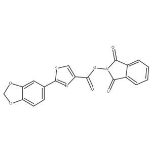 1,3-dioxo-2,3-dihydro-1H-isoindol-2-yl 2-(1,3-dioxaindan-5-yl)-1,3-thiazole-4-carboxylate Structure