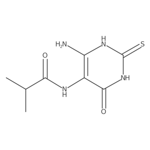 Propanamide, N-(6-amino-1,2,3,4-tetrahydro-4-oxo-2-thioxo-5-pyrimidinyl)-2-methyl-结构式