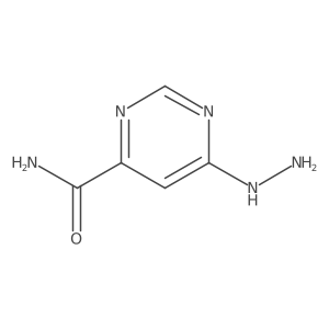 6-Hydrazineylpyrimidine-4-carboxamide Structure