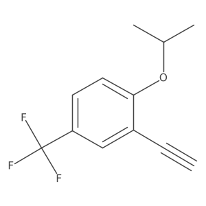 2-Ethynyl-1-isopropoxy-4-trifluoromethyl-benzene结构式