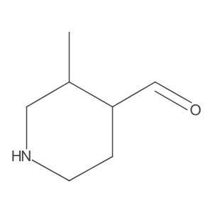 3-Methylpiperidine-4-carbaldehyde结构式