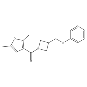 3-{[1-(2,5-Dimethylfuran-3-carbonyl)azetidin-3-yl]methoxy}pyridine结构式