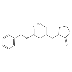 benzyl N-[1-hydroxy-3-(2-oxopyrrolidin-1-yl)propan-2-yl]carbamate结构式