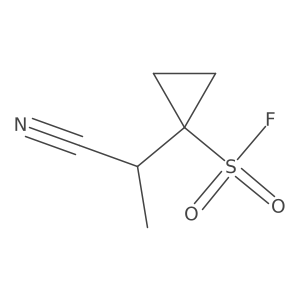 Cyclopropanesulfonyl fluoride, 1-(1-cyanoethyl)-结构式