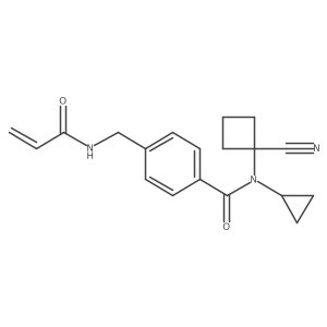 N-(1-cyanocyclobutyl)-N-cyclopropyl-4-[(prop-2-enamido)methyl]benzamide结构式