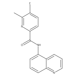 5-fluoro-6-methyl-N-(quinolin-5-yl)pyridine-2-carboxamide Structure