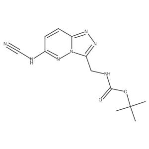 tert-Butyl {[6-(cyanoamino)[1,2,4]triazolo[4,3-b]pyridazin-3-yl]methyl}carbamate Structure