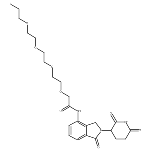 N-[2-(2,6-dioxo-3-piperidyl)-1-oxo-isoindolin-4-yl]-2-[2-[2-[2-(2-iodoethoxy)ethoxy]ethoxy]ethoxy]acetamide Structure
