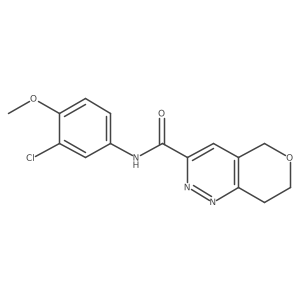 N-(3-chloro-4-methoxyphenyl)-5H,7H,8H-pyrano[4,3-c]pyridazine-3-carboxamide Structure