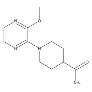 1-(3-Methoxypyrazin-2-yl)piperidine-4-carboxamide结构式