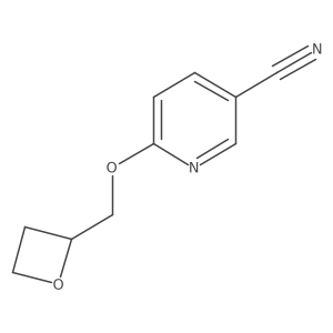 6-[(Oxetan-2-yl)methoxy]pyridine-3-carbonitrile结构式