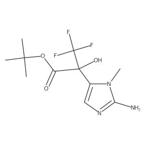 tert-butyl 2-(2-amino-1-methyl-1H-imidazol-5-yl)-3,3,3-trifluoro-2-hydroxypropanoate Structure