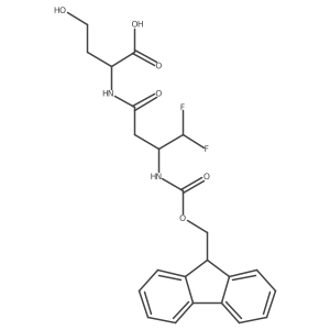 (2S)-2-[3-({[(9H-fluoren-9-yl)methoxy]carbonyl}amino)-4,4-difluorobutanamido]-4-hydroxybutanoic acid Structure