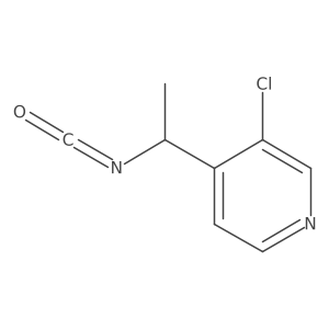 3-Chloro-4-(1-isocyanatoethyl)pyridine Structure