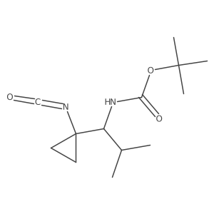 tert-butyl N-[1-(1-isocyanatocyclopropyl)-2-methylpropyl]carbamate Structure